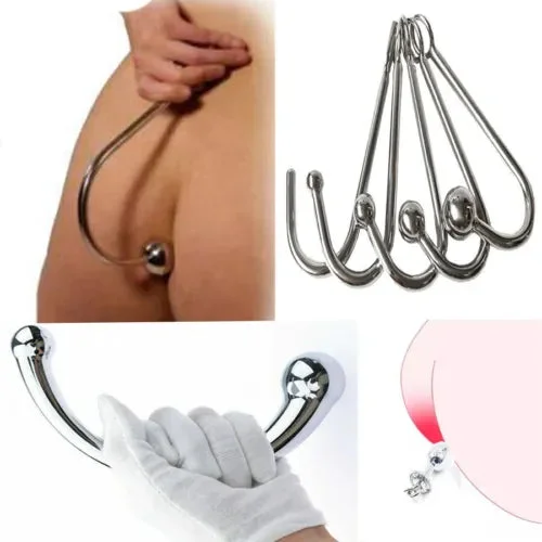 pornhint Pornhint Stainless Steel Anal Hook Butt Plug Vagina Prostate Massager Dildo Sex Toy Women