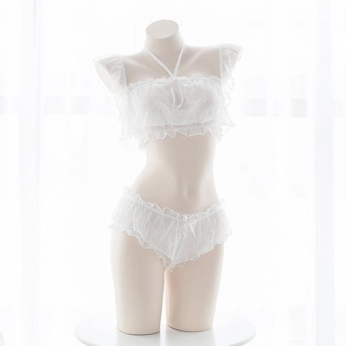 Black/White Sweet Falbala Underwear Set SP1812593
