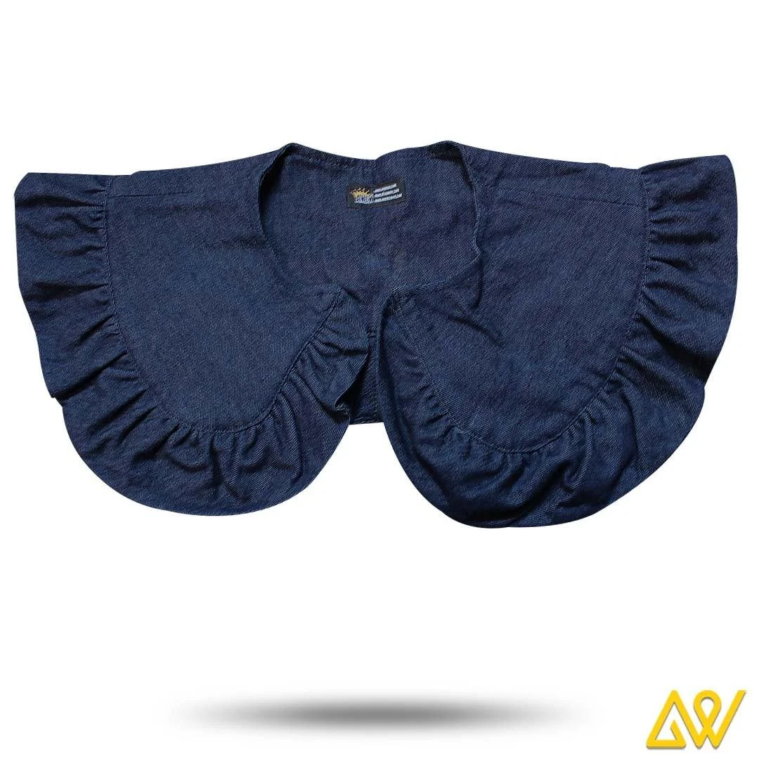 Shi Anewow™ navy blue petal shawl cloak collar - AW8038