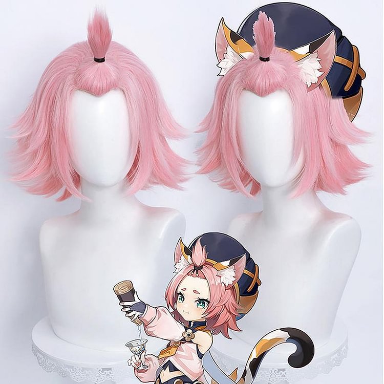 GI Diona Pink Cosplay Wig CC0289