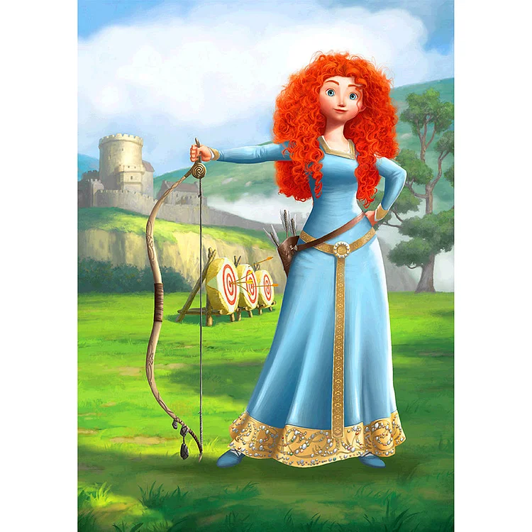 Merida Round Full Drill Diamond Painting 30X40CM(Canvas) gbfke