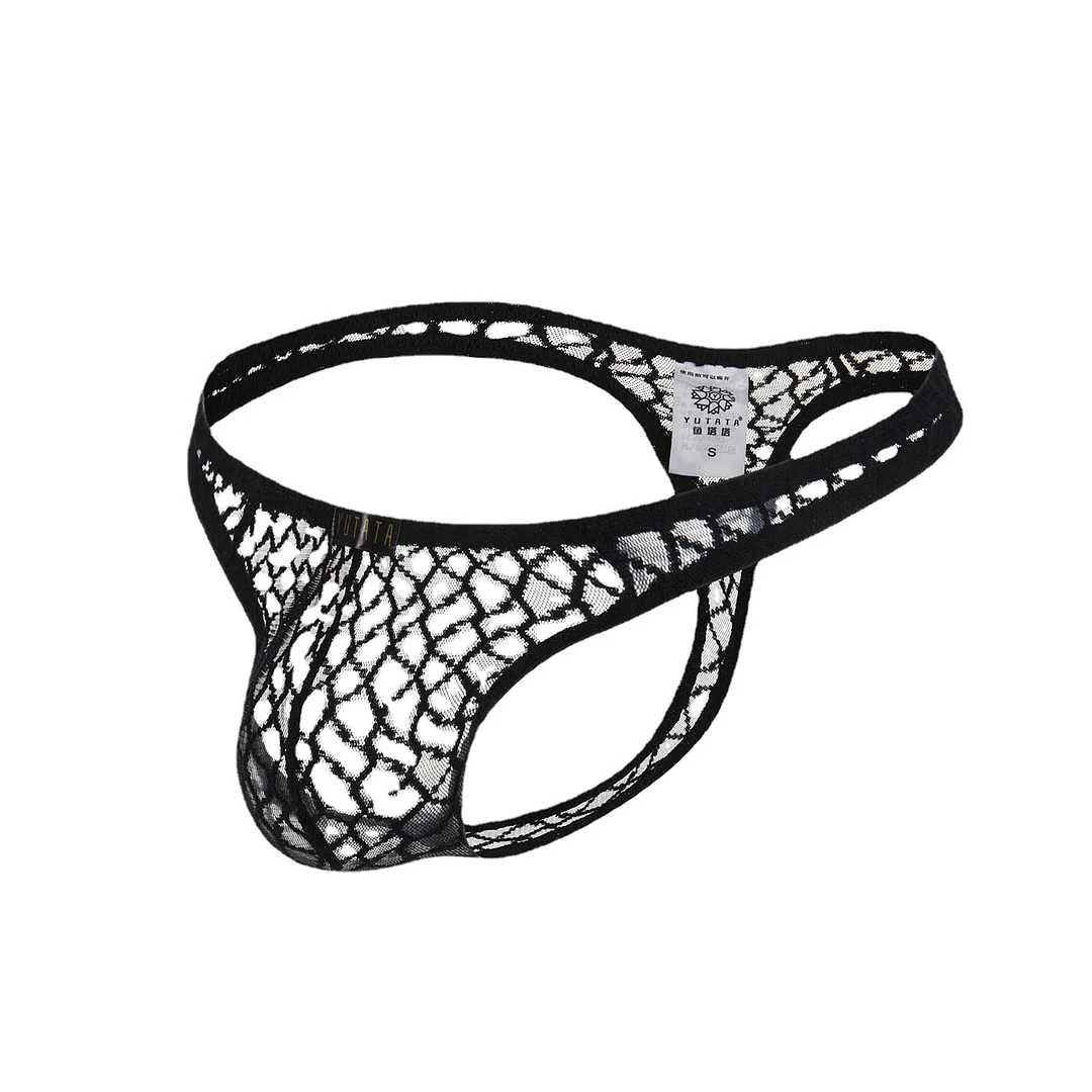 Men's Gridding Lace Thong - Rose Toy