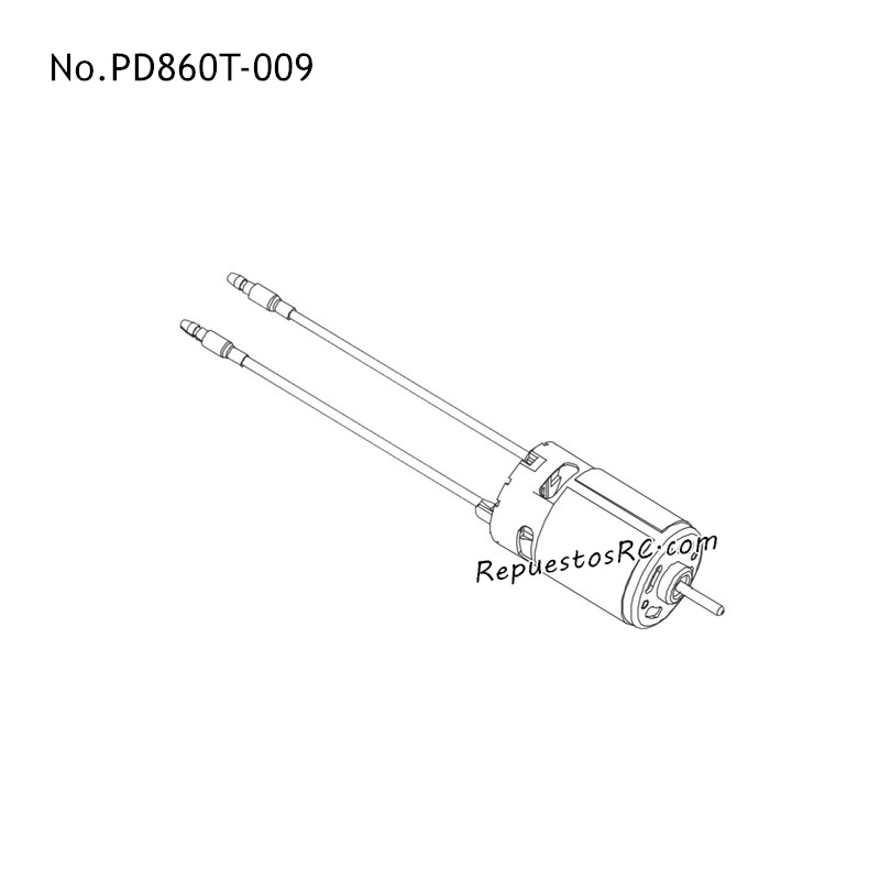 PD RACING TR10 Piezas Motor 570 PD860T-009