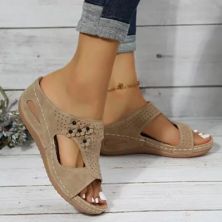 Premium Slip-On Orthopedic Diabetic Wedge Sandals For Women
