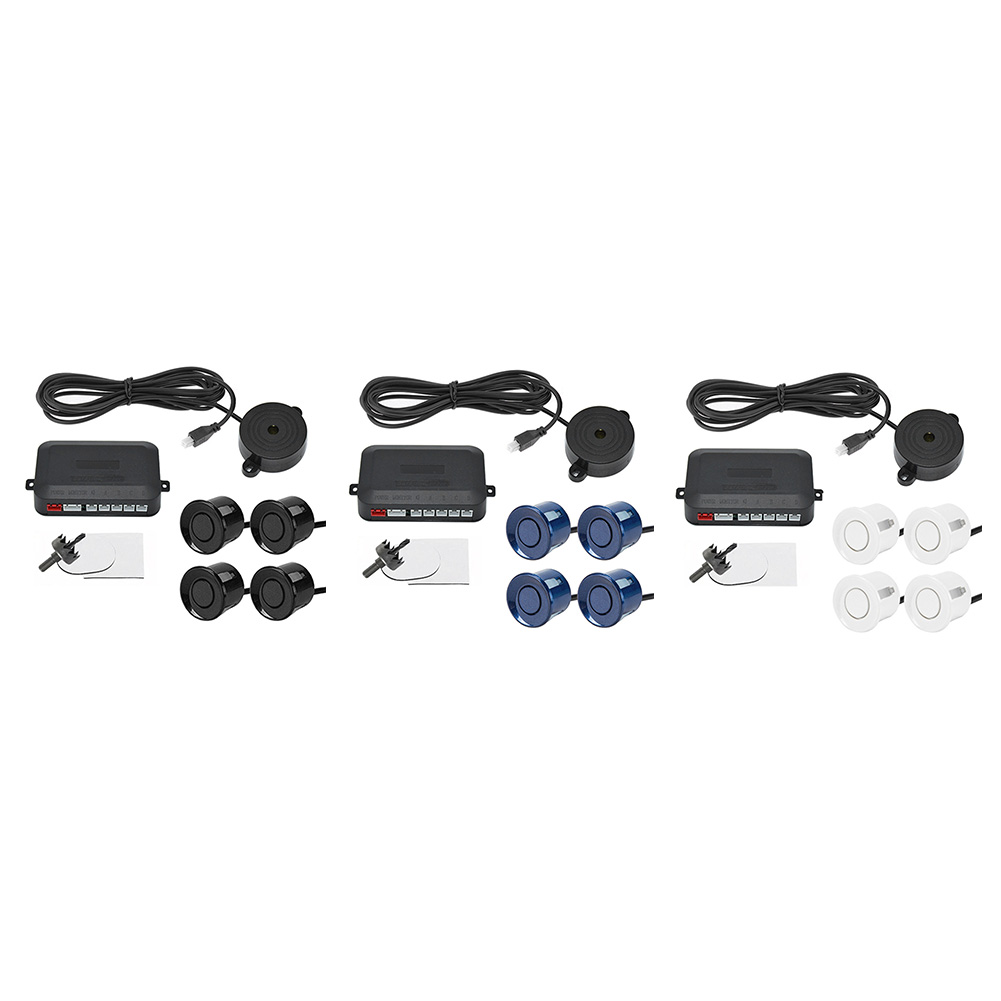 12V Car Reverse Backup Parking Radar System with 4 Sensors Buzzer Warning, Blue, 501 Original
12V Car Reverse Backup Parking Radar System with 4 Sensors Buzzer Warning, Blue, 501 Original