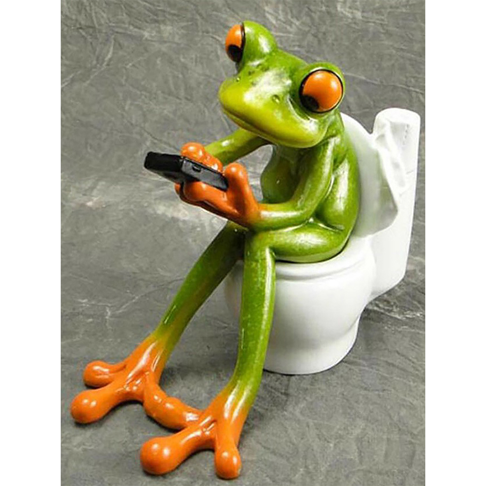 Funny Frog Toilet - Round Drill Diamond Painting - 30*40CM, Round diamond 30*40cm, 501 Original
Funny Frog Toilet - Round Drill Diamond Painting - 30*40CM, Round diamond 30*40cm, 501 Original