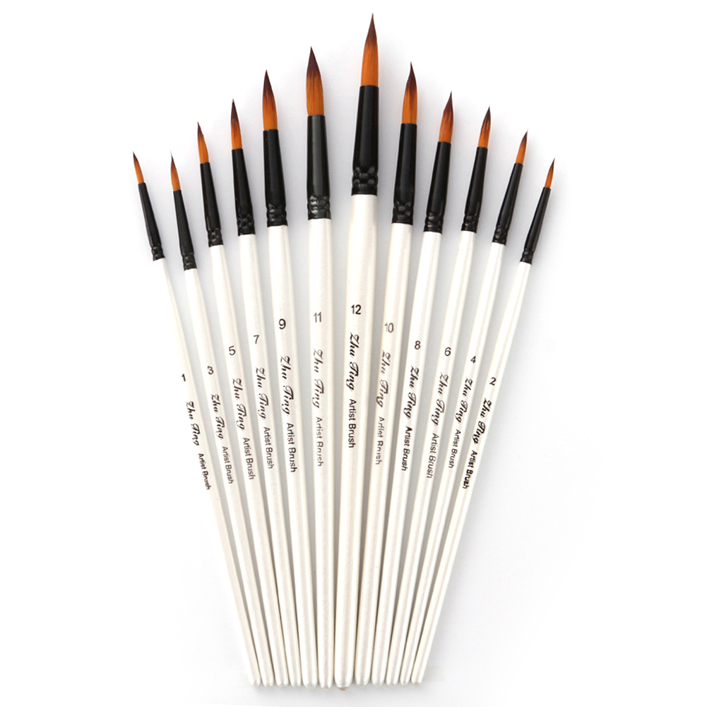12pcs Portable Watercolor Pen Set Nylon Fiber Brush Paint Brushes (Sharp), 501 Original
12pcs Portable Watercolor Pen Set Nylon Fiber Brush Paint Brushes (Sharp), 501 Original