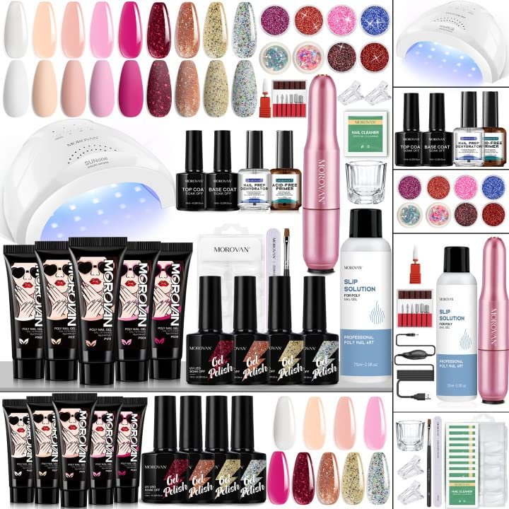 Morovan Poly Gel Nail Kit PL18-A1
