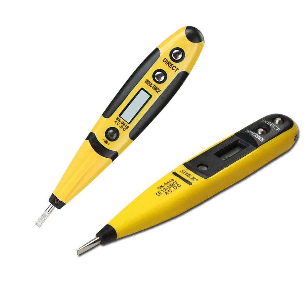 Digital Multi-sensor Electrical 12 - 220V Measure Voltage Detector Test Pen, With night vision light, 501 Original
Digital Multi-sensor Electrical 12 - 220V Measure Voltage Detector Test Pen, With night vision light, 501 Original