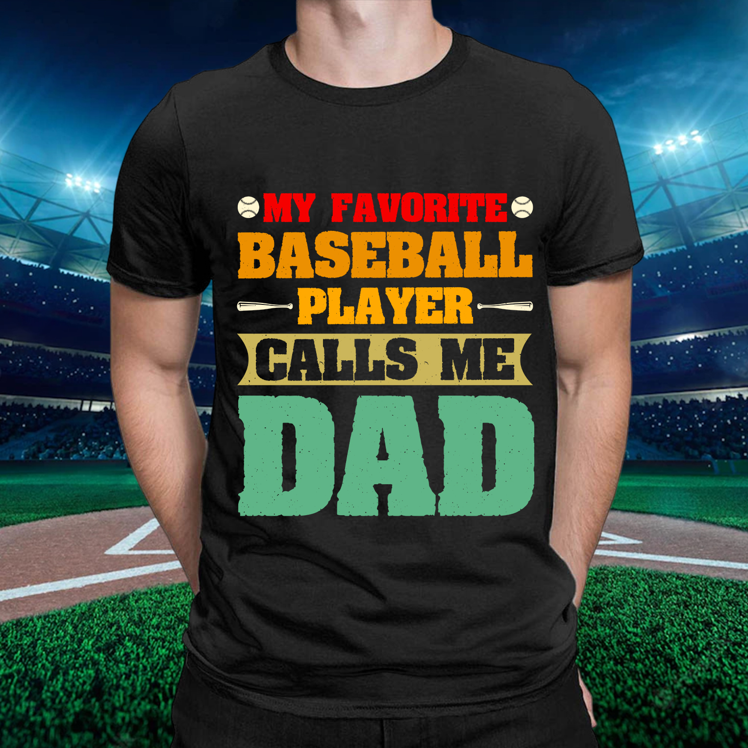 Baseball Word Art T-Shirt For Men-BSTC1311-Guru-buzz