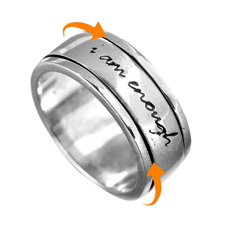 I Am Enough Spinner Anxiety Ring