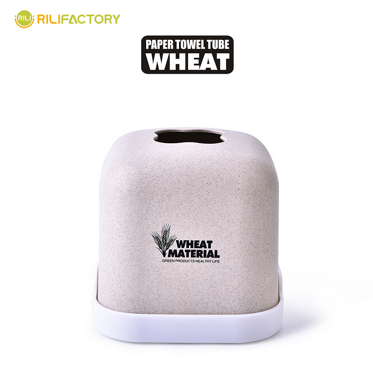Wheat Square Tissue Cylinder Rilifactory