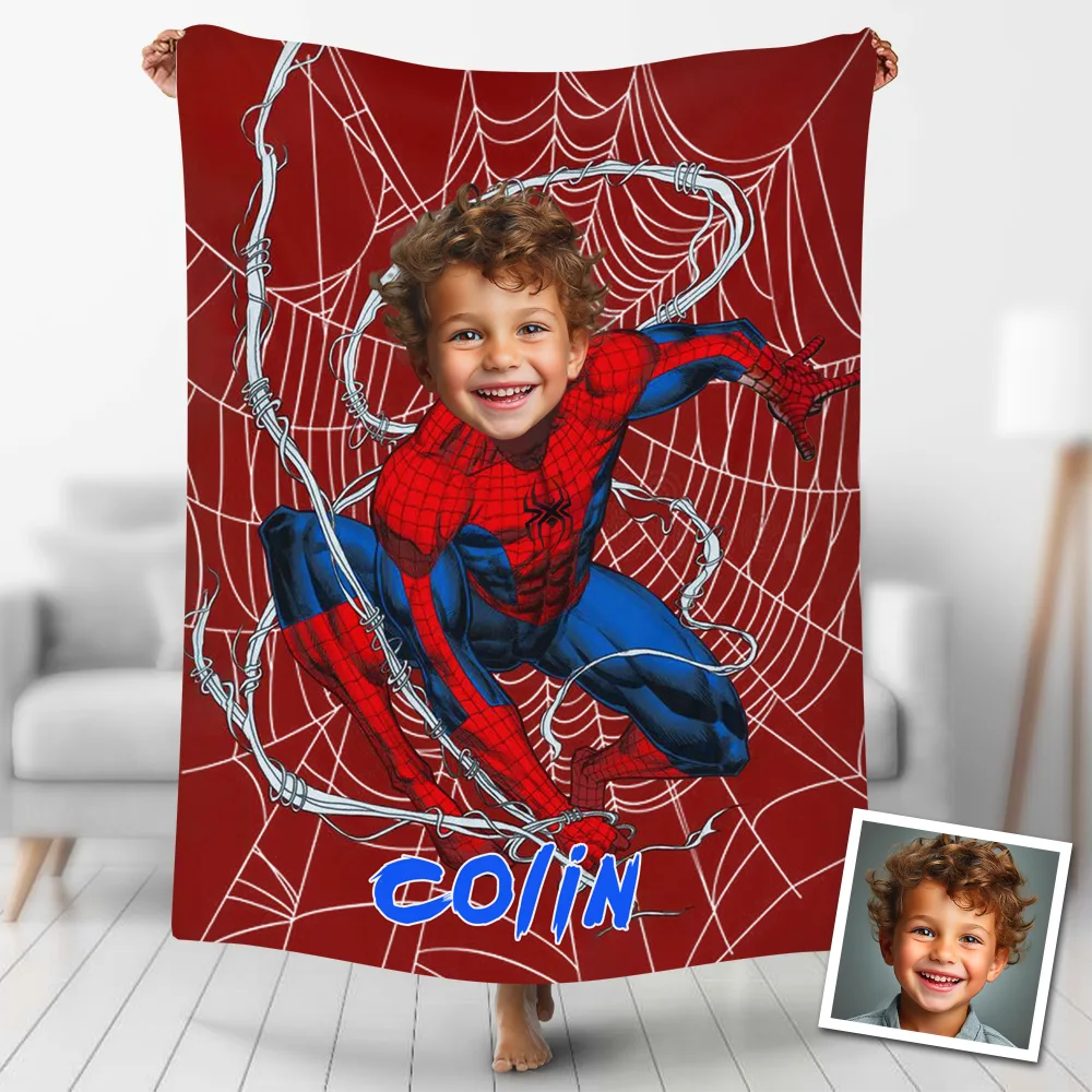Custom Blankets Personalized Hot Spider Man Superhero Blankets