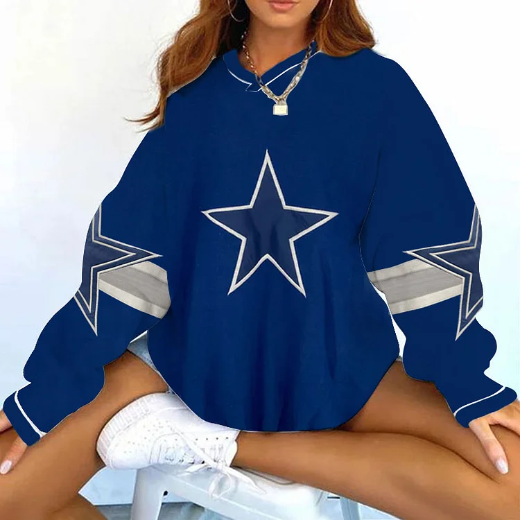 Dallas Cowboys V-neck Pullover Sweatshirt
