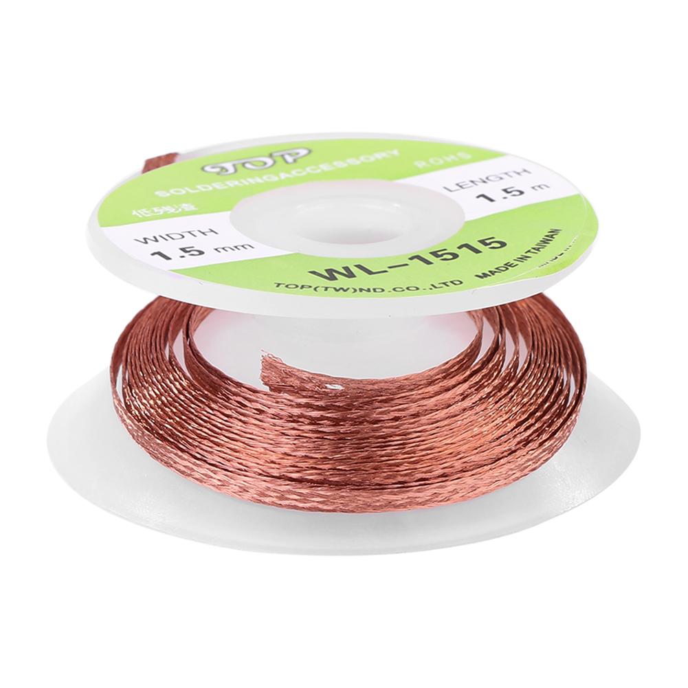 1.5m Desoldering Braid Welding Solder Remover BGA Wick Wire Lead Cord Flux, 501 Original
1.5m Desoldering Braid Welding Solder Remover BGA Wick Wire Lead Cord Flux, 501 Original
