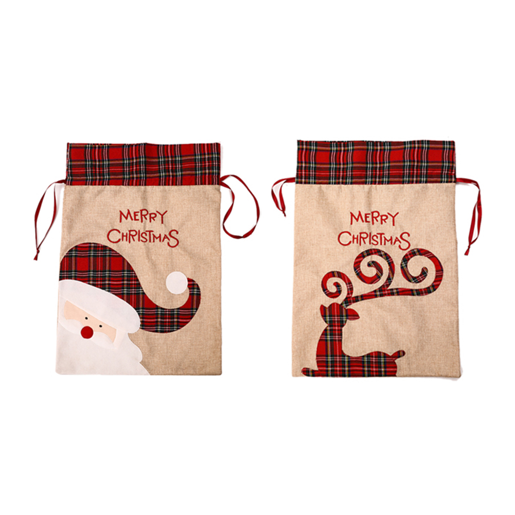 Christmas Candy Bag Lattice Side Drawstring Pocket Gifts Storage Linen Sack, Deer, 501 Original
Christmas Candy Bag Lattice Side Drawstring Pocket Gifts Storage Linen Sack, Deer, 501 Original