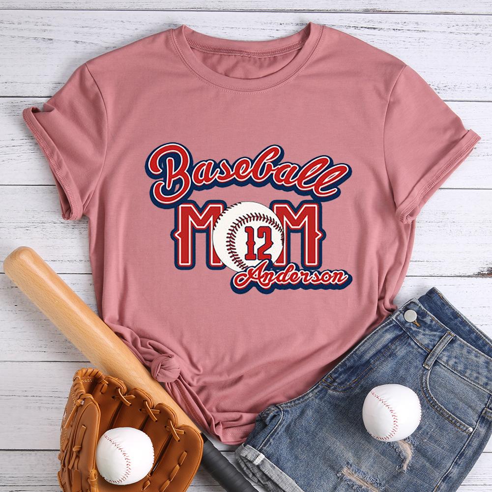 Customize Baseball Mom T-shirt-Guru-buzz