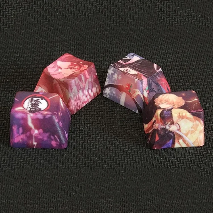 Japanese Anime Demon Slayer Tanjirou Nezuko Zenitsu Design Keycap