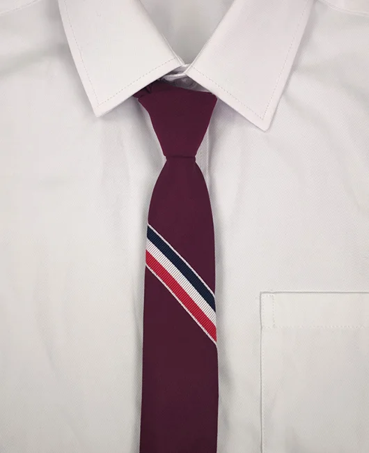 Business Casual Striped Arrow Type Wool Tie Okaywear