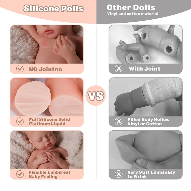 Silicone Baby Dolls Inch Looks Real Newborn Babeside