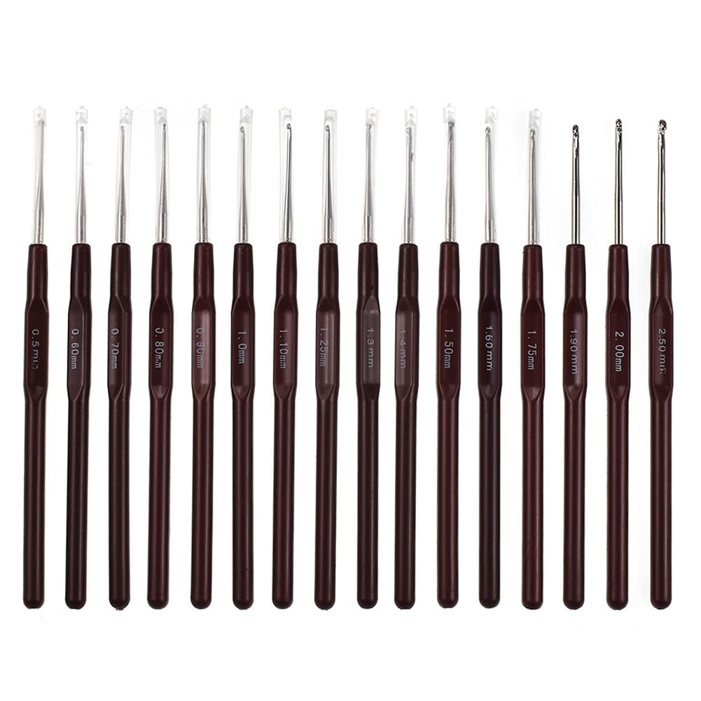 16Pcs Plastic Handle Metal Aluminum Crochet Hook Knitting Needles Set, 501 Original
16Pcs Plastic Handle Metal Aluminum Crochet Hook Knitting Needles Set, 501 Original