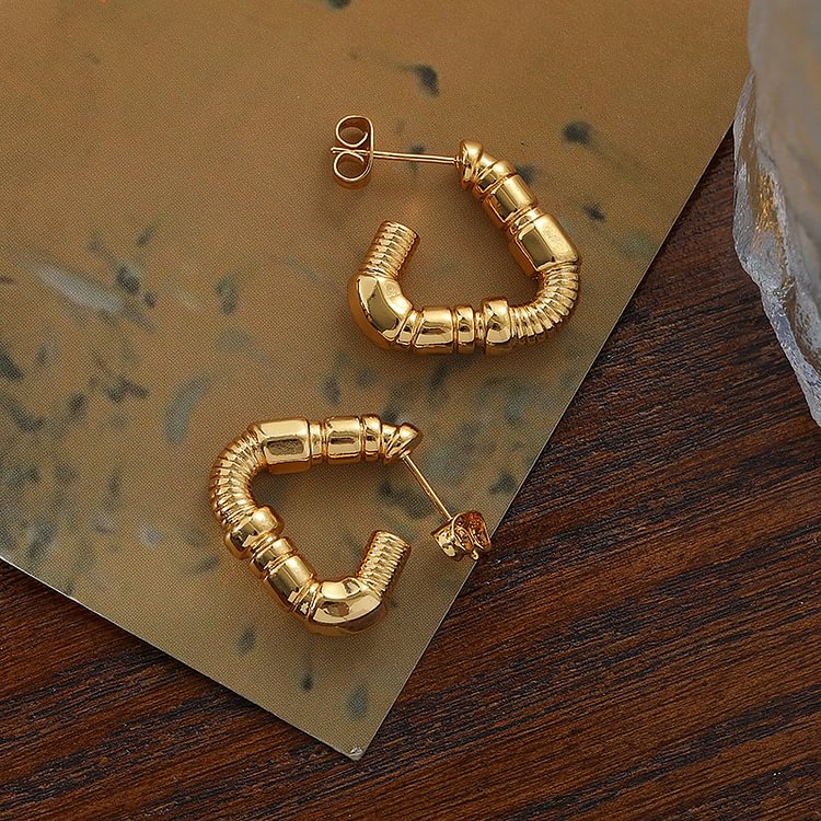 Vintage Personality Triangle Earrings