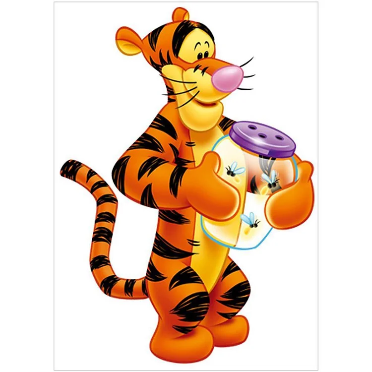Winnie the Pooh Round Full Drill Diamond Painting 30X40CM(Canvas) gbfke