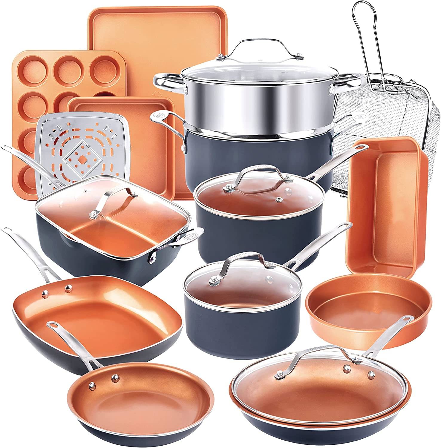 11pcs Pots and Pans Set, Nonstick Cookware Set Detachable Handle, Induction  Kitchen Cookware Sets Non Stick with Removable Handle, RV Cookware Set,  Dishwasher/Oven Safe