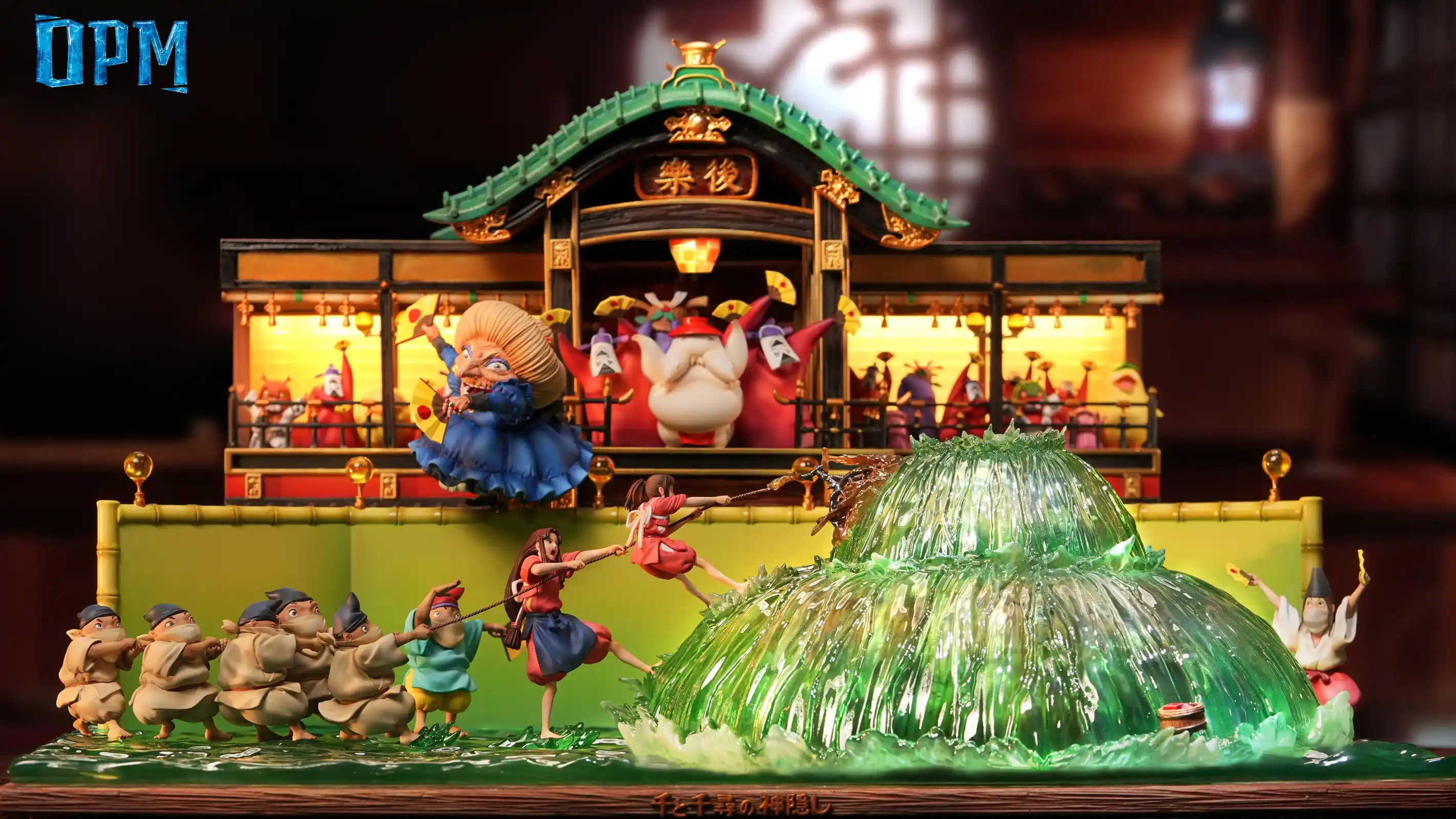 ジャンボ尾崎監修 J Dream マンブリ MANBURI Hayao Miyazaki Desktop Little Scene Series 010 Cleaning River
