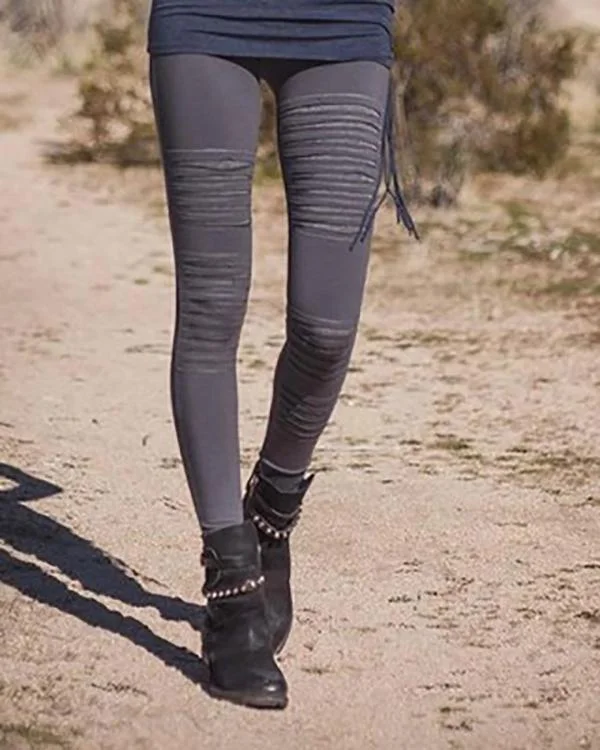 women s casual solid color stretch leggings pants p104175