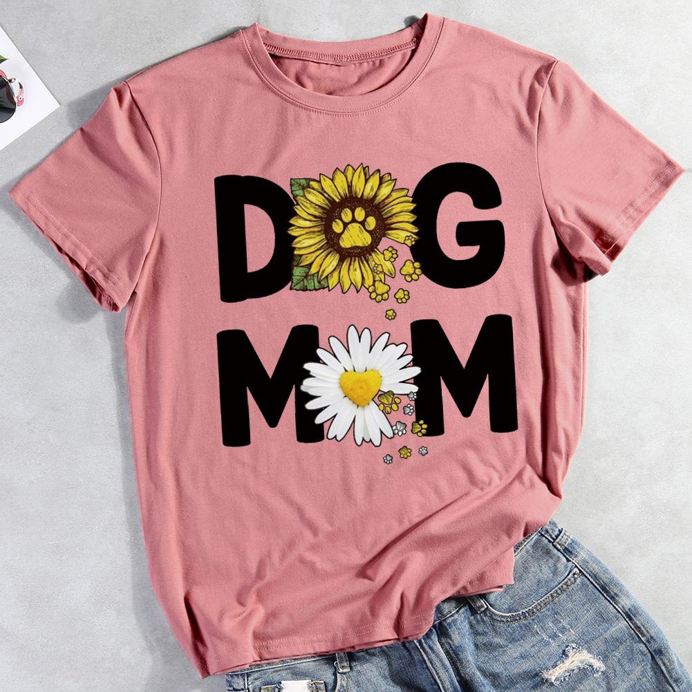 Sunflower Mother Dog  T-shirt Tee -012319-Guru-buzz