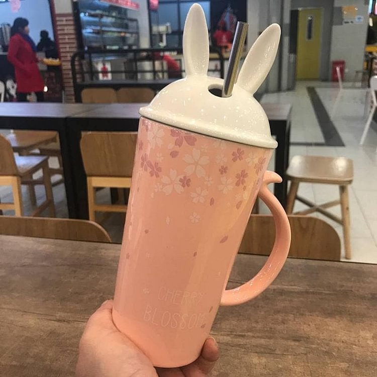 4 Colors Kawaii Sakura Bunny Mug SP13954