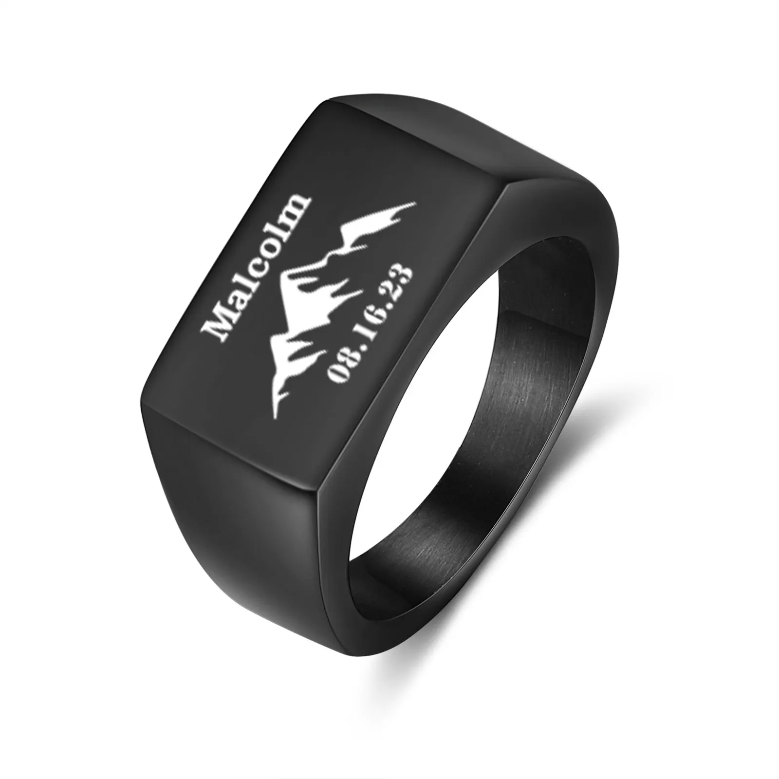 Anello con nome personalizzato a tre dita Gioielli personalizzati Donna