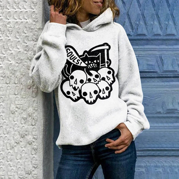 Vefave Cat Got Your Soul Hoodie