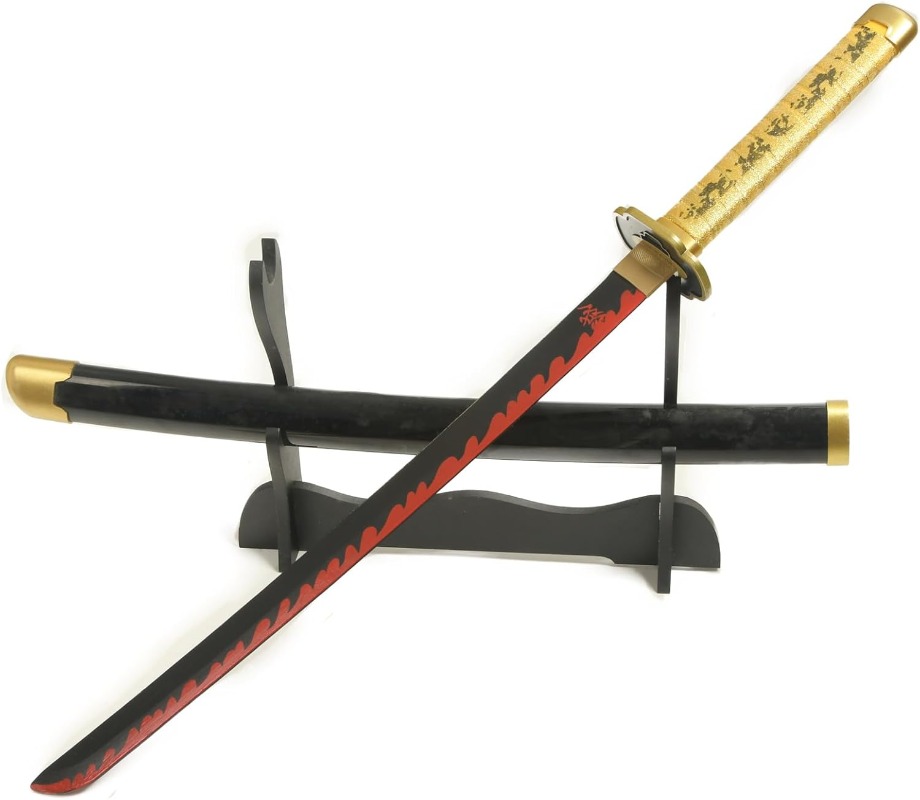 鬼滅の刃 継国縁一 日本刀　模造刀 居合刀 武士道 鑑賞用 美術刀 贈り物 Amazon | ASINKING 2022 新しい 鬼滅の刃 継国 縁壱 日輪刀 刀