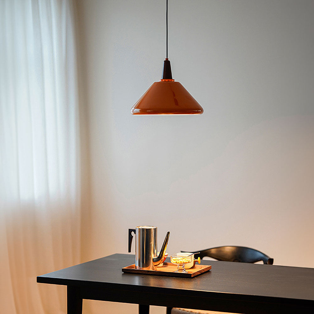 Bauhaus Orange Simple Living Room Pendant Lights