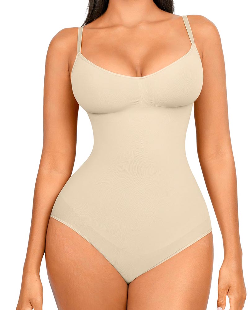 Seamless Shapewear Bodysuit | No-Roll Tummy Control | CurvyFaja