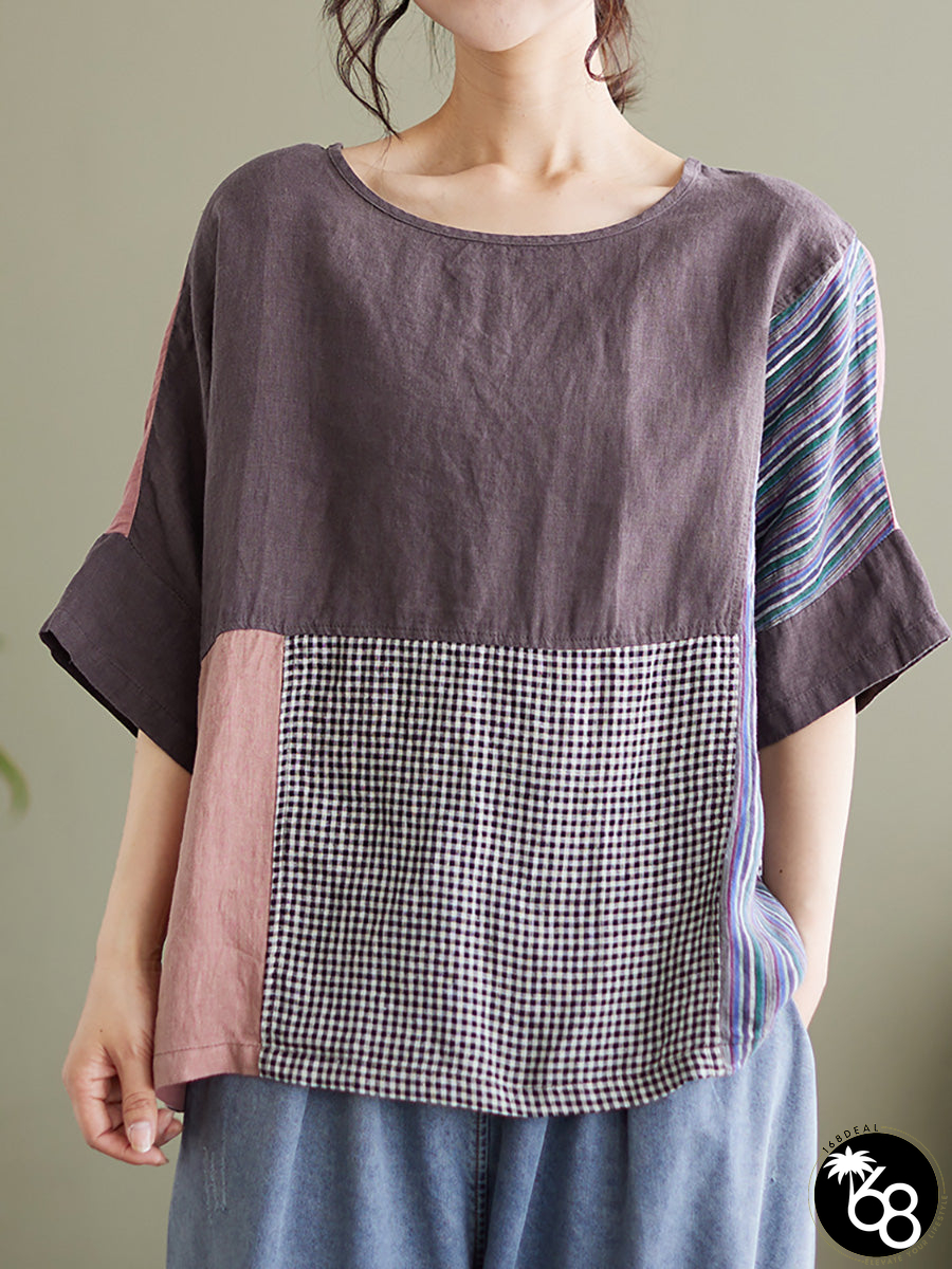 Plus Size Vintage Short Sleeve Women | 168DEAL