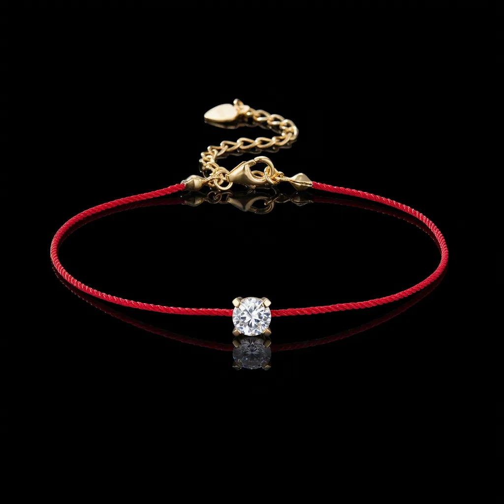 JiStones Crimson Solitaire Moissanite Bracelet - S925 Sterling Silver