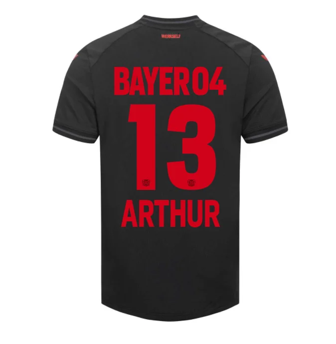 Bayer Leverkusen Arthur 13 Home Shirt Kit 2023-2024