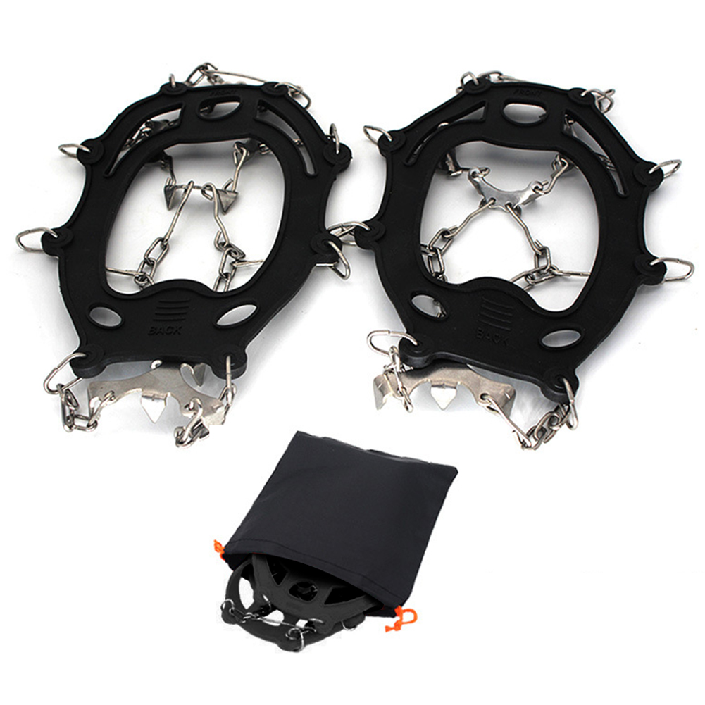 13 Teeth Steel Ice Gripper Spike Cleats Outdoor Snow Shoe Covers Crampons, Black, 501 Original
13 Teeth Steel Ice Gripper Spike Cleats Outdoor Snow Shoe Covers Crampons, Black, 501 Original