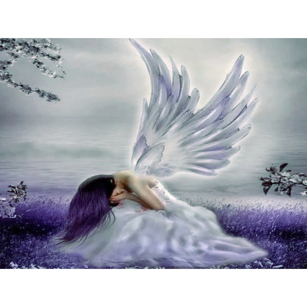 Sad Angel-Round Drill Diamond Painting-45*35CM, 501 Original 
Sad Angel-Round Drill Diamond Painting-45*35CM, 501 Original