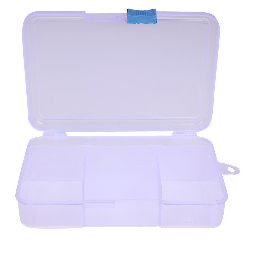 5 Compartment Plastic Storage Box w/ Adjustable Dividers and Clip Lock Lid, White, 501 Original
5 Compartment Plastic Storage Box w/ Adjustable Dividers and Clip Lock Lid, White, 501 Original