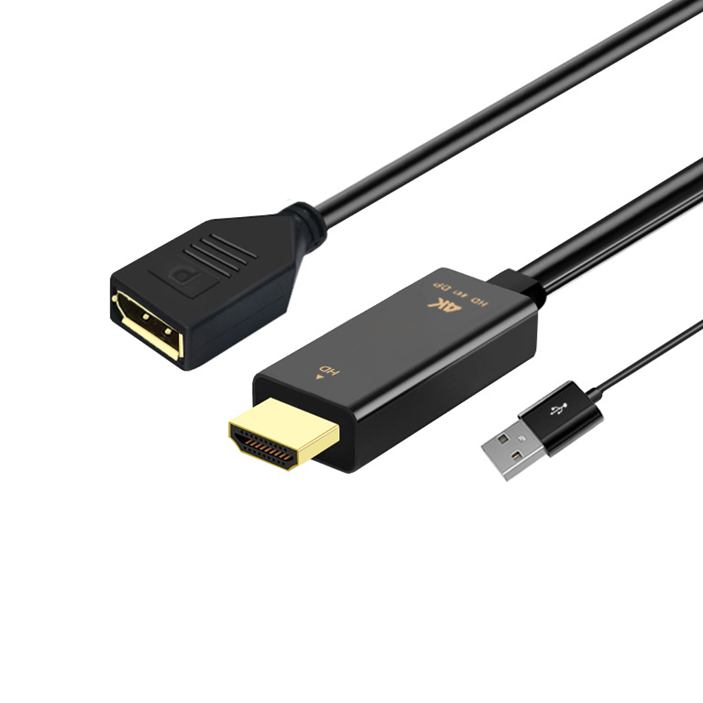 H146 HDMI Compatible Male to DP Female Adapter Cable with USB Power 0.8ft, 501 Original
H146 HDMI Compatible Male to DP Female Adapter Cable with USB Power 0.8ft, 501 Original