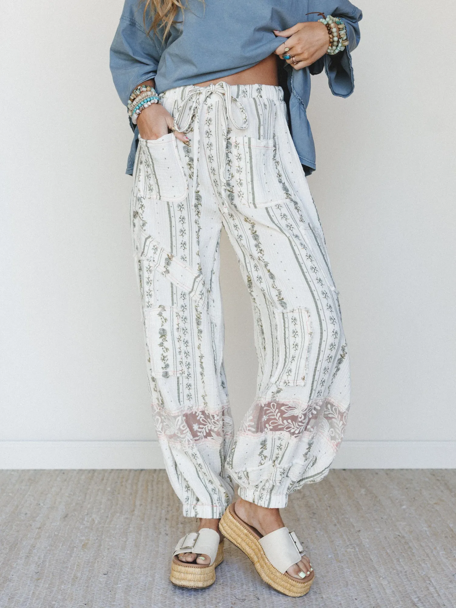 Calm Waves Pants - Natural