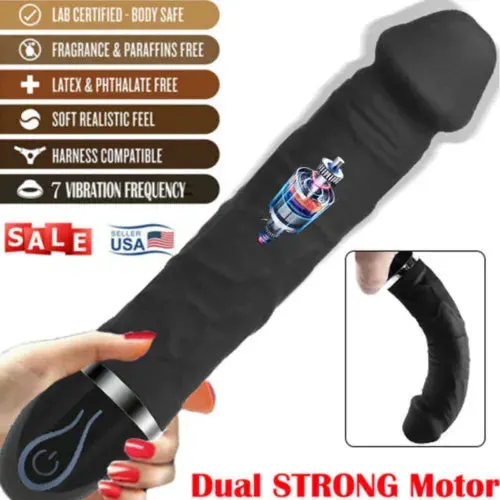 pornhint Pornhint Big Huge Multispeed-Realistic-Anal-Vibrator-G-Spot-Dildo-Women-Men-Adult-Sex-Toy