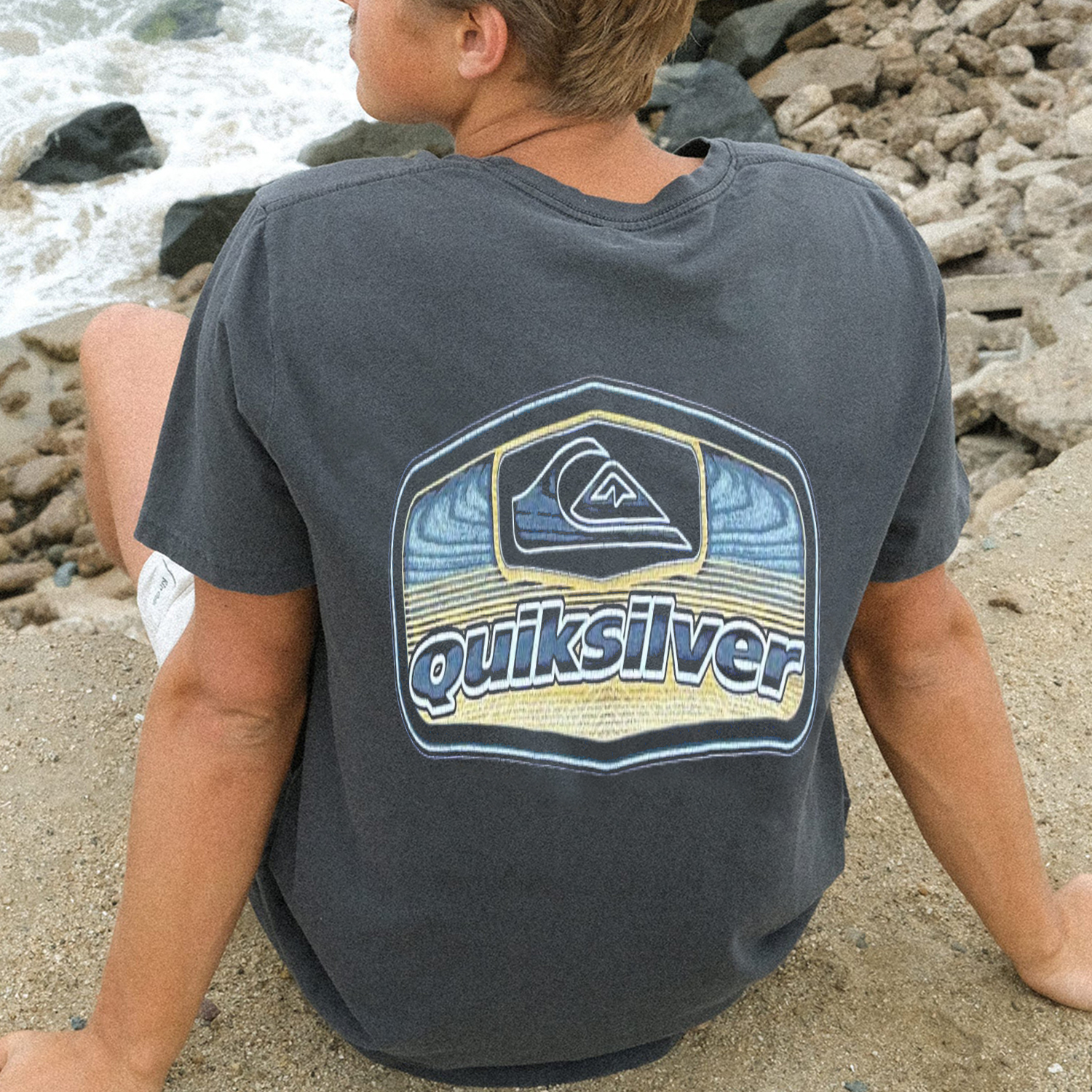Retro Surf Quiksilver Printed T-Shirt