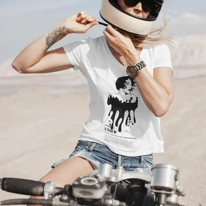 pornhint Pornhint Vixen: PREMIUM Women's Deep V-Neck Tee Shirt - Cuckold, Cuck, Vixen, Threesome, BDSM, Submissive, Cuckolding