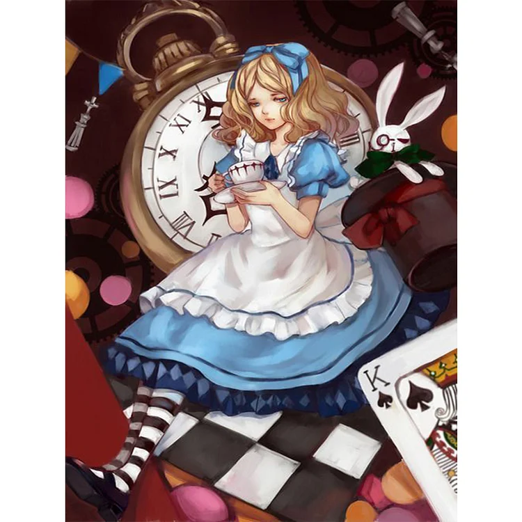 【Huacan Brand】Poker Alice 11CT Stamped Cross Stitch 40*55CM
