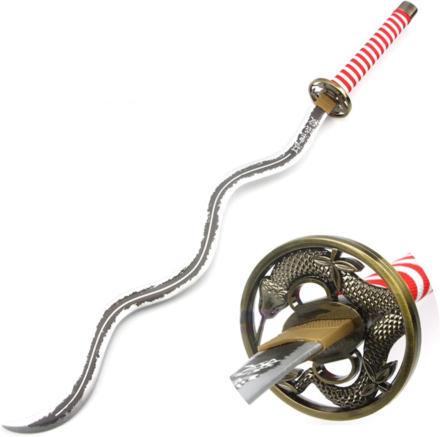 Azuiblc 鬼滅の刃 伊黒小芭内 いぐろおばない 蛇柱 100cm 日輪刀